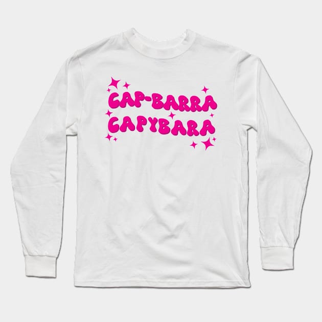 Capybara Capybara Capybara Capybara. Long Sleeve T-Shirt by theartistmusician